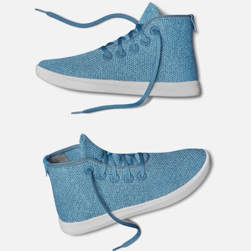New Allbirds Tree Trooper Knit High Top Sneakers in Tide Pool Women's Size 11